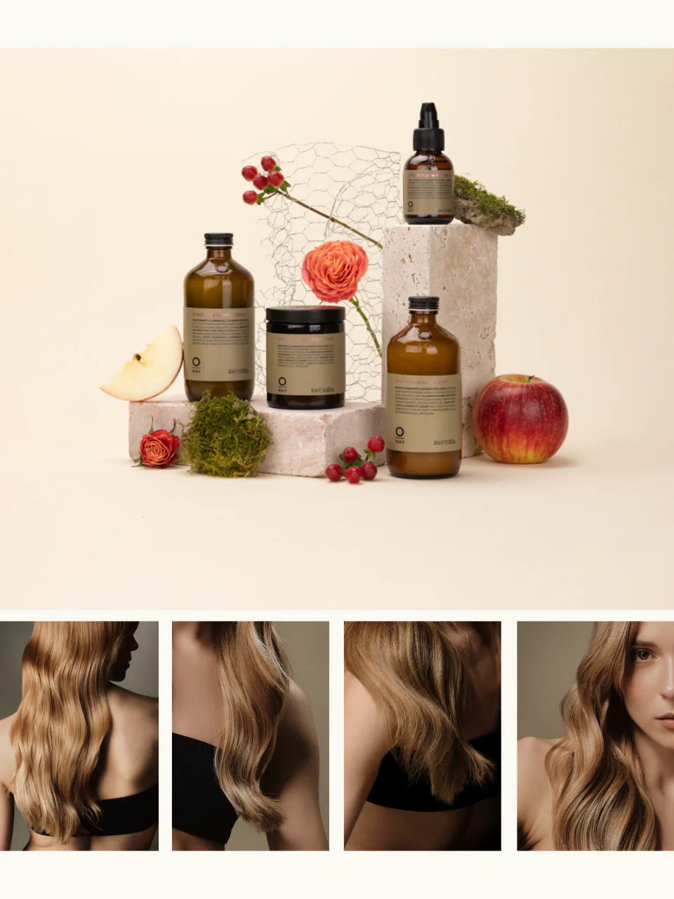 OWAY Smooth'n Glow — linia wygładzająca do włosów